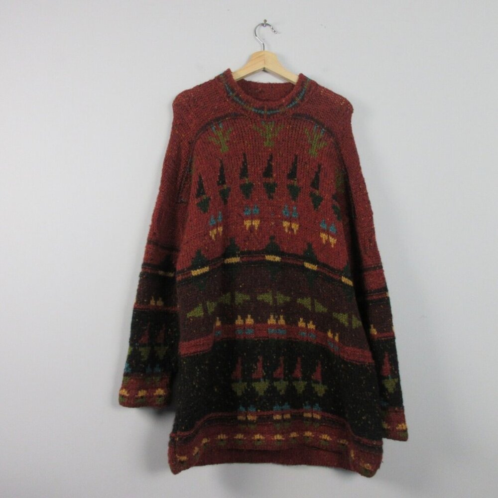 Cozy wool Ireland Multicolor Crew Neck Sweater